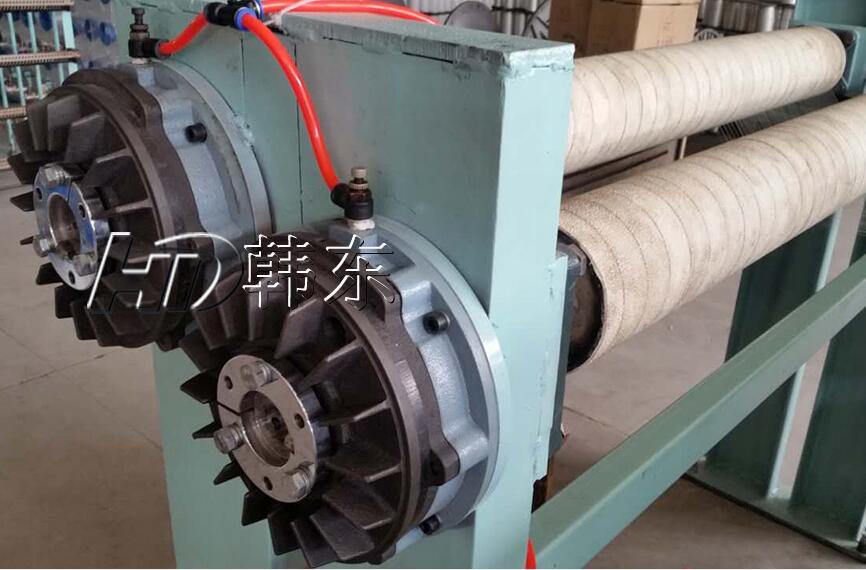 Air shaft brake used in paper making machine