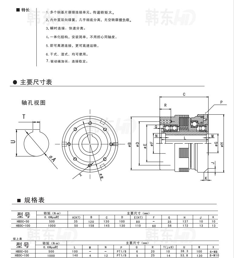 气动多片离合器