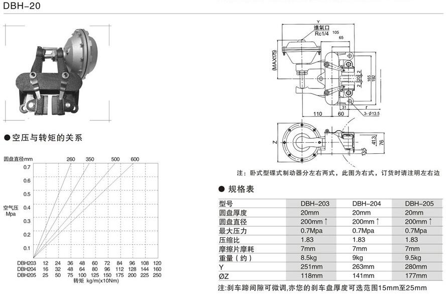 DBH制动器