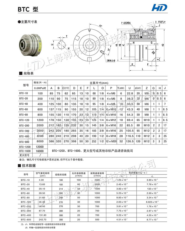 气动齿式离合器